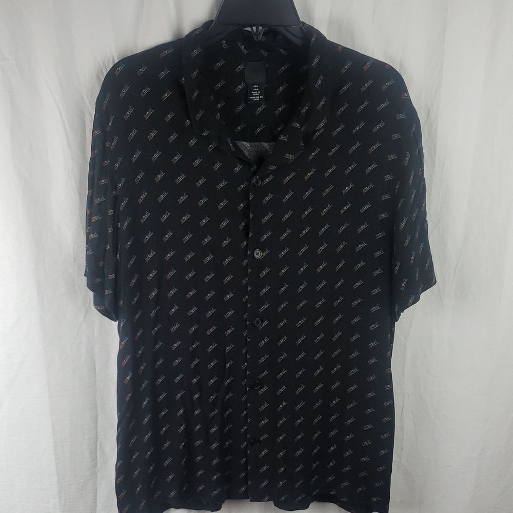 H&M Men's Medium Proud Button Down Gay Pride Shirt